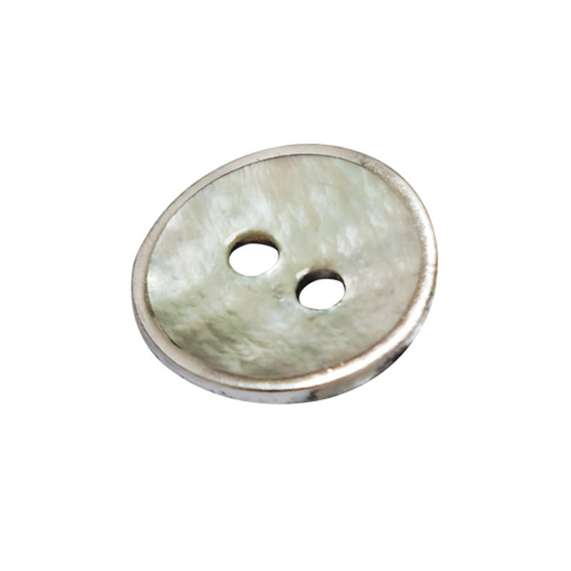 Clothing Ma's Shell Buttons Two-Hole Buttons Round High-End Shirt Buttons Factory Spot Wholesale