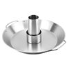 Stainless steel roast chicken plate barbecue plate removable round cone baking plate outdoor picnic BBQ barbecue utensils