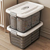 Transparent Storage Box Finishing Box Plastic Box Lid Portable Car Storage Box Large and Small Clothes Storage Box