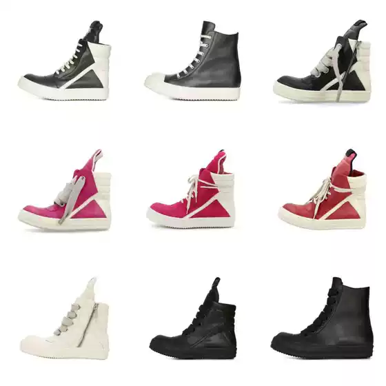RO 22fw infringing multi-color RICK independent main line new leather OWENS High Street low-top niche shoes