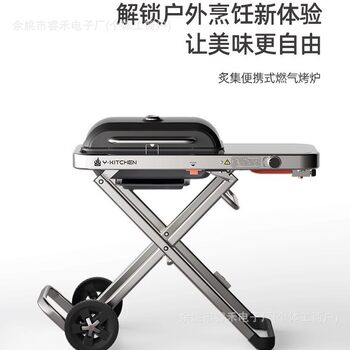 Portable Gas Grill for Outdoor Smokeless Barbecue Camping Windproof Cookware Barbecue Grill