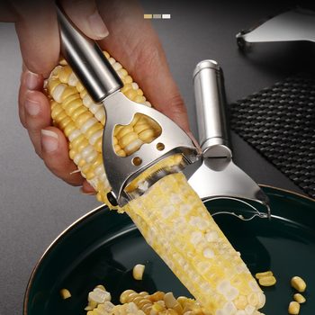 Stainless Steel Corn Planer Household Grain Stripper Corn Stripping Convenient Tool Kitchen Threshing Separator Corn Planer