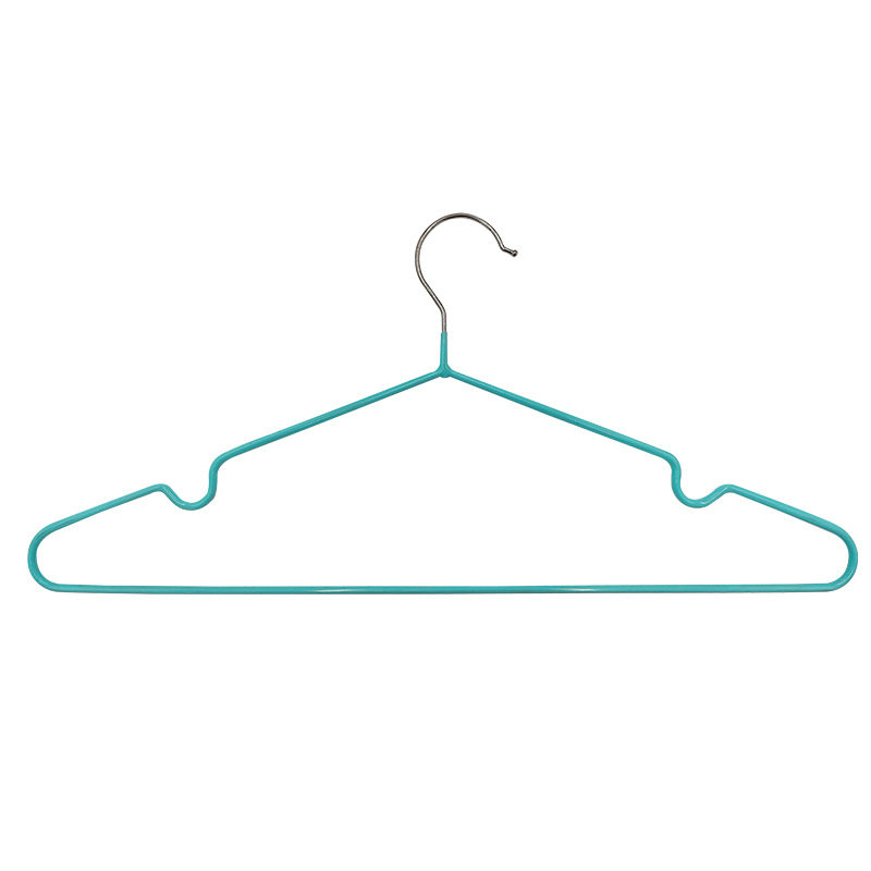 Pvc-Coated Iron Clothes Hangers, Non-Slip, Sturdy, Traceless, Household Clothes Hangers, Storage, Wholesale Drying Racks, Modern and Simple