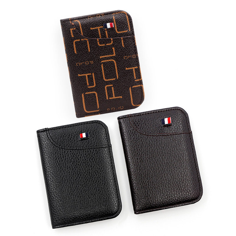 Cross-Border New Men's Card Holder Multi-Functional Thin Card Holder Card Holder Wallet Card Holder Fashionable Card Holder Ready-Made Factory