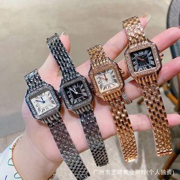 Fashion Square Dial with Diamonds for Women's Watches, Wholesale Manufacturer for Foreign Trade, Large Dial