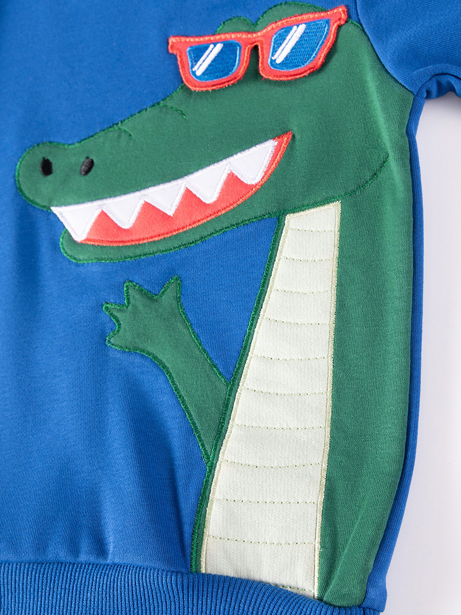 Vente en gros vêtements enfants style, ensemble garçon automne, tenue dessin animé exportation