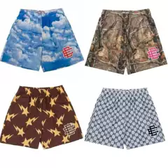 EE Eric Emanuel Men's Beach Shorts Fitness Training Workout Sports Shorts Three Points on the Knee