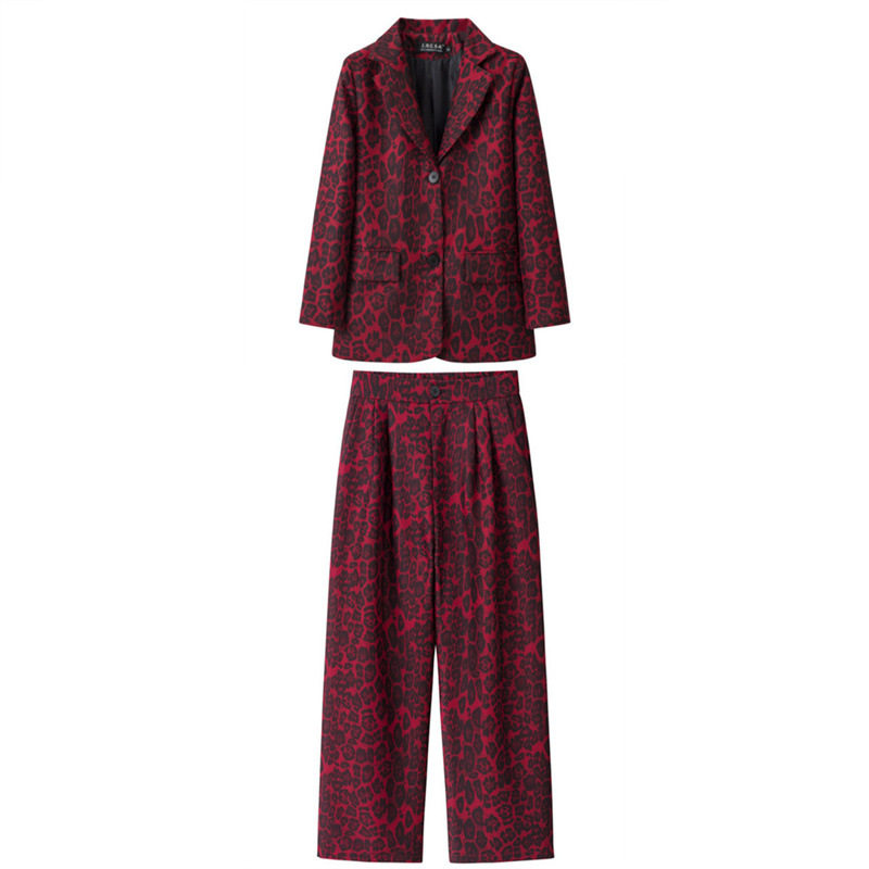 小西装复古外套修身时尚2026春秋季女韩版休闲设计感上衣西裤套装