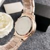 Rose Gold Diamond-encrusted Luxury Watch Men's and Women's Large Dial Three Eyes New Waterproof Watch Elegant Internet Celebrity Watch