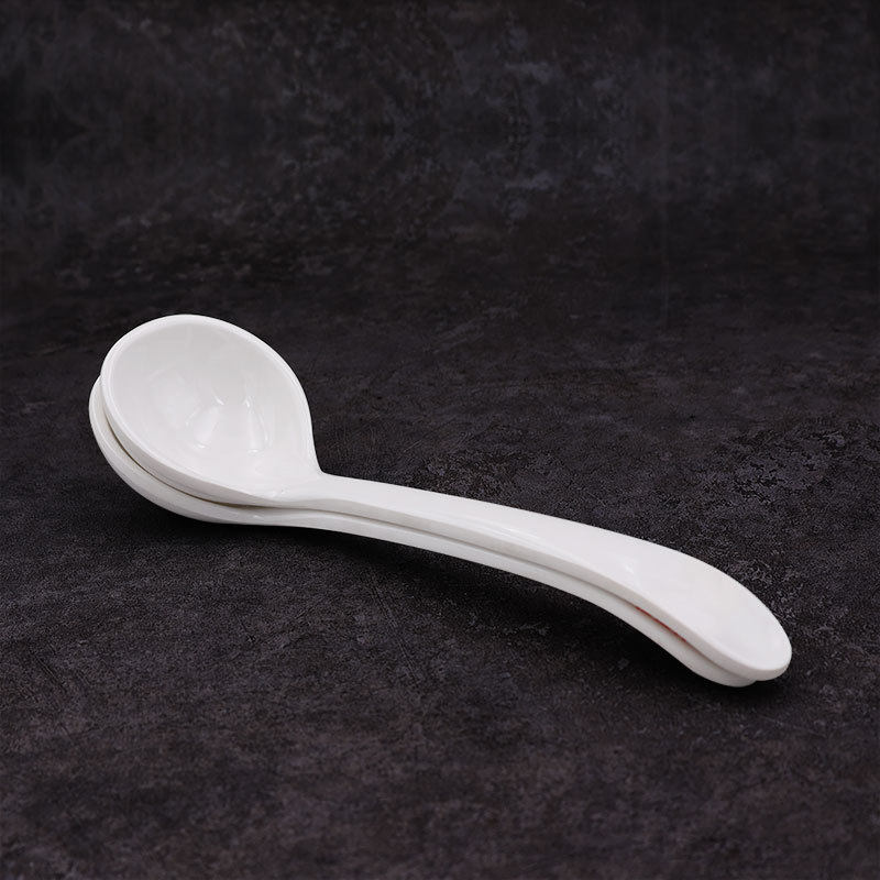 Melamine long handle soup spoon miso ramen spoon melamine turtle shell spoon a5 imitation porcelain Japanese fast food soup spoon wholesale