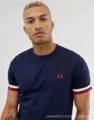Dark blue white red