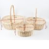 Wicker Fruit Basket Storage Basket Handmade Rattan Fruit Basket Fruit Gift Basket Vegetable Basket Portable Basket Flower Basket Factory