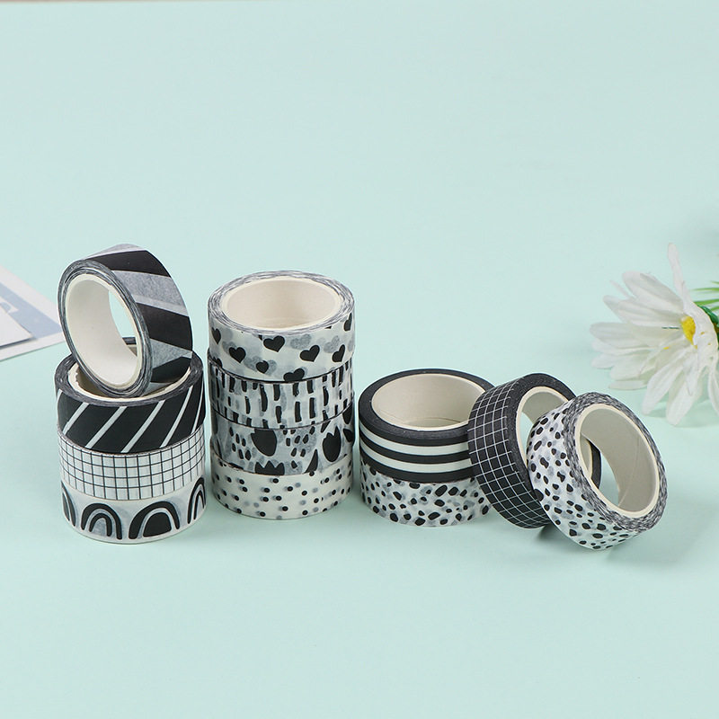 Hand account tape custom animation cartoon decoration material color and paper tape hand tear sticker tape hand account tape