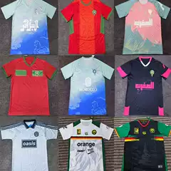 Africa Team National Team Football Jersey Cameroon Algeria Morocco Green State Le Tunisia Football Uniform