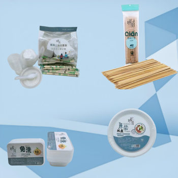 Disposable bowl chopsticks tableware chopsticks spoon picnic hotel supplies thickened PP material plastic cup packing box