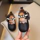 Korean Style Girls Princess Shoes 2024 Spring & Fall New Baby Soft Sole Shoes Children's Pearl Performance Shoes Beanie Shoes Trbottomy