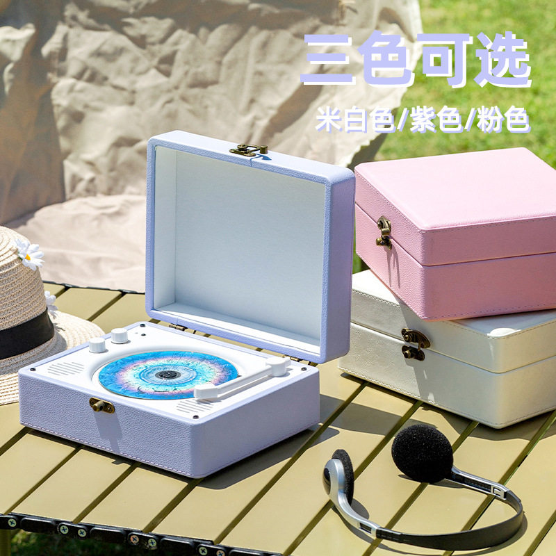 In-Stock Carefully Selected Album Cd Player Portable Bluetooth Speaker Cd Player Retro Speaker Cd Disc Cross-Border Disc Player