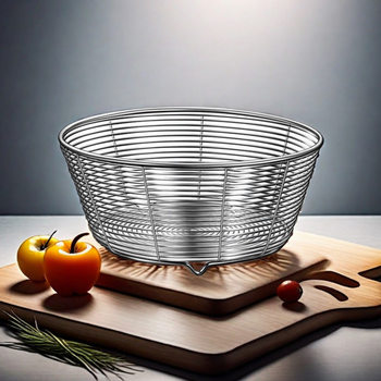 Stainless Steel Draining Basket Kitchen Sink 304 Mesh Basket Colander Living Room Household Fruit Basket Storage Basket Fruit Bowl