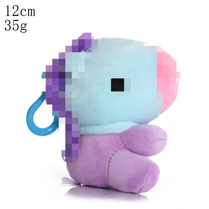 跨境韩国明星少年团毛绒玩具饼干马驹偶像卡通公仔娃娃钥匙扣包