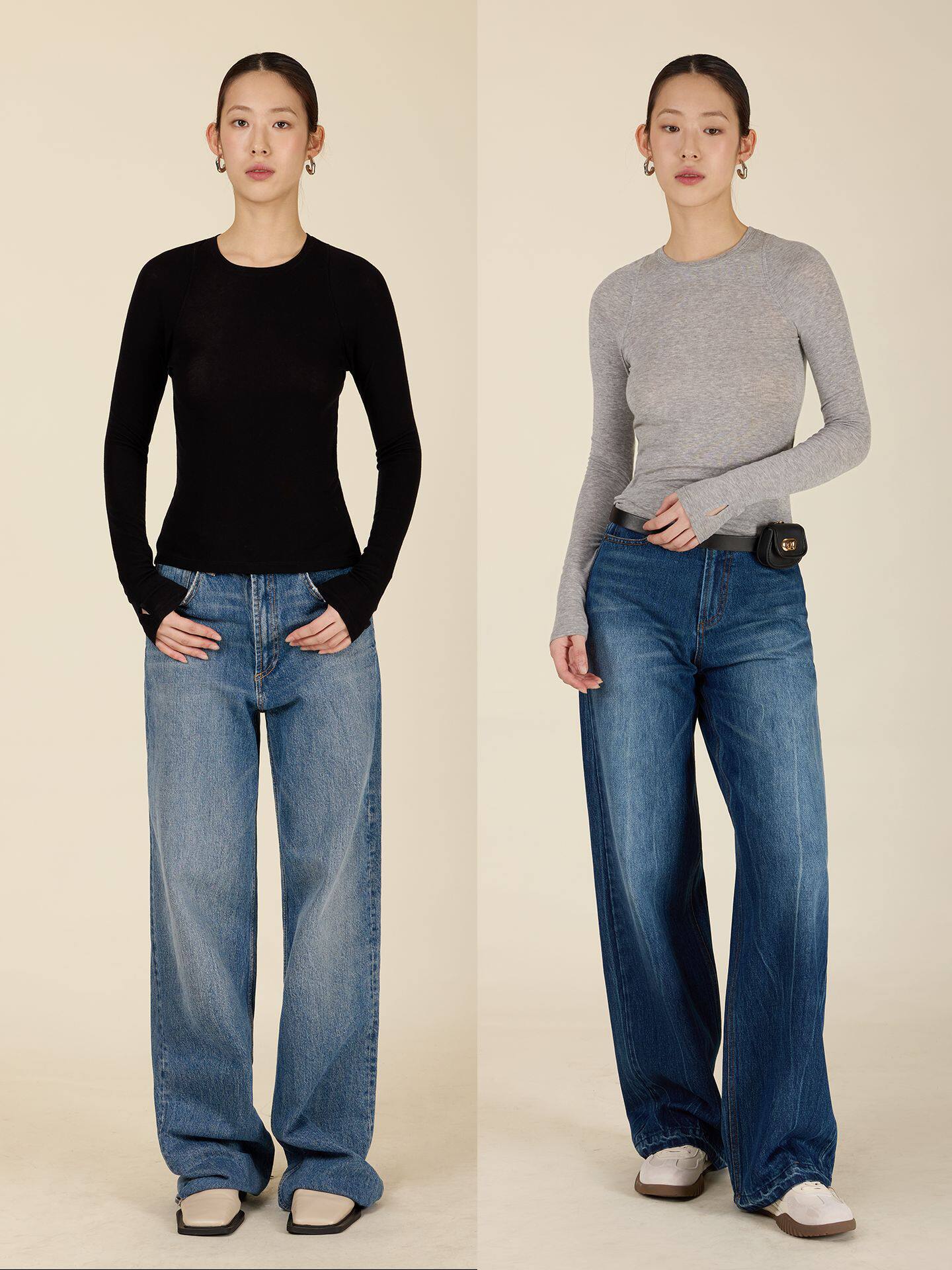 Autumn and Winter Tencel Wool Raglan Sleeve Bottoming Shirt for Women, Soft and Waxy, Skin-Friendly, Breathable and Slimming Look, Long-Sleeved Top