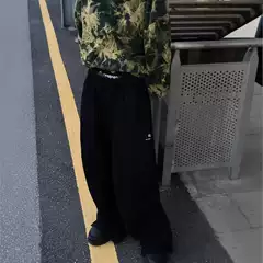 Toxic version of the ceiling BL home 2024 fall and winter new double-waisted wide-legged pants fashion with men and women with the same pants