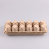 Manufacturer Processes Biodegradable 12-Piece Egg Tray Box, Natural Color Pulp Egg Box, Breathable Pulp Egg Tray