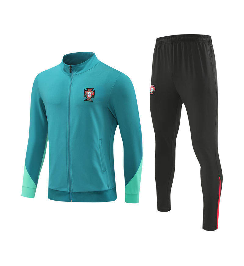 Autumn and winter jacket long-sleeved football uniform Spain Germany France Mexico long pull training suit appearance suit