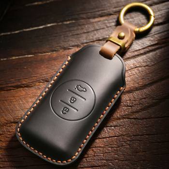 New Retro Key Cover Suitable for Chery Xingtu Car Tiggo 7 Special Handmade Leather Key Case Buckle