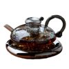 High Borosilicate Glass Electric Ceramic Stove Heating Water Glass Teapot Teapot Transparent Glass Rat Tail Teapot