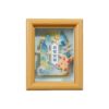 Mini Hollow Glass Surface Three-Dimensional Painting Chinese Style Mdf Wooden Photo Frame Sticker Display 7.5*10 Small Ornaments Wholesale
