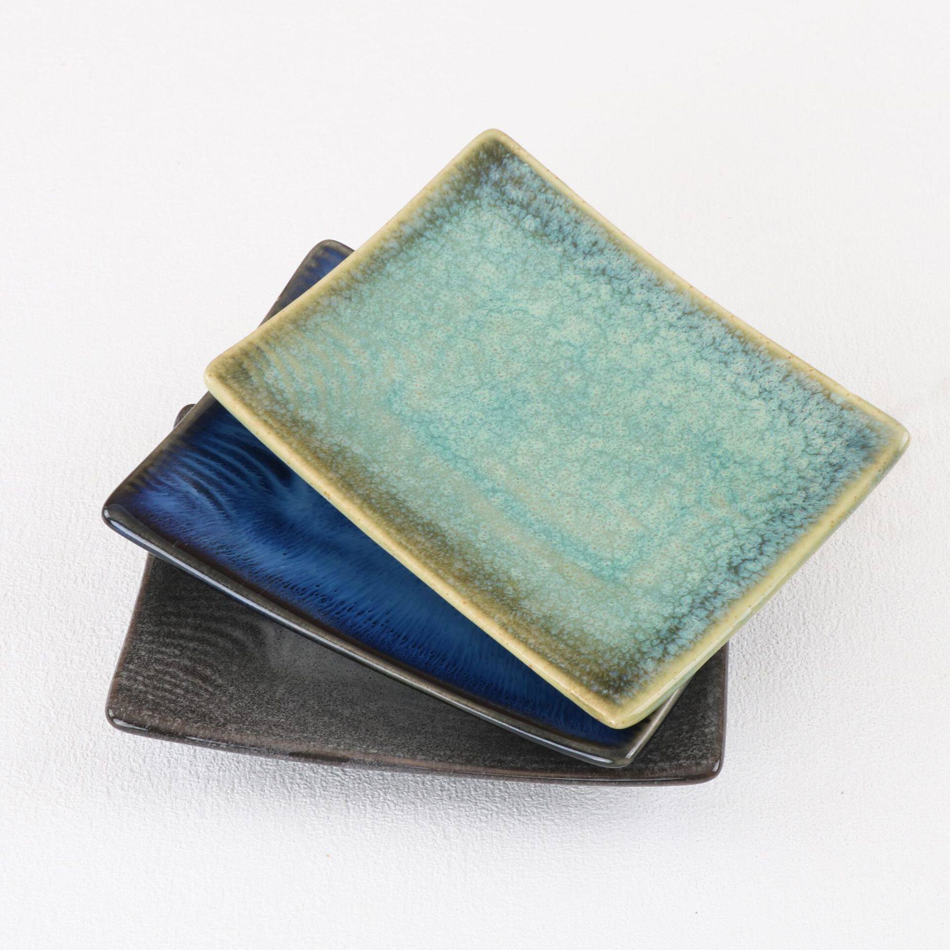 Japanese-Style Grilled Bird Plate Small Sushi Plate Grilled Meat Plate Skewer Plate Retro Ceramic Plate Bone Plate Snack Dessert Plate