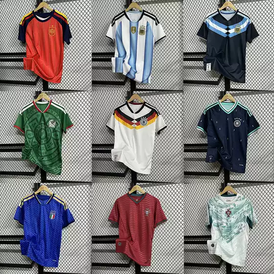 2627 World Cup Usa Canada Argentina Spain Portugal Germany Brazil Mexico Thailand Fan Edition Football Shirt
