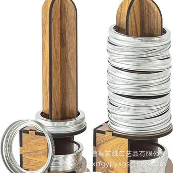 Spot Wooden Jar Lid Storage Rack Mason Jar Lid Organizer Rack Championship Ring Collection Rack Kitchen Kitchen Utensil Storage Rack