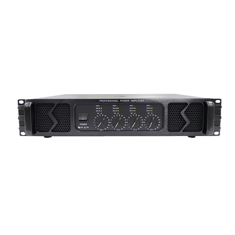 Wholesale Cross-Border Pure Post Stage Amplifier 250W*4 Broadcast Digital Intelligent Amplifier Professional High Power Amplifier