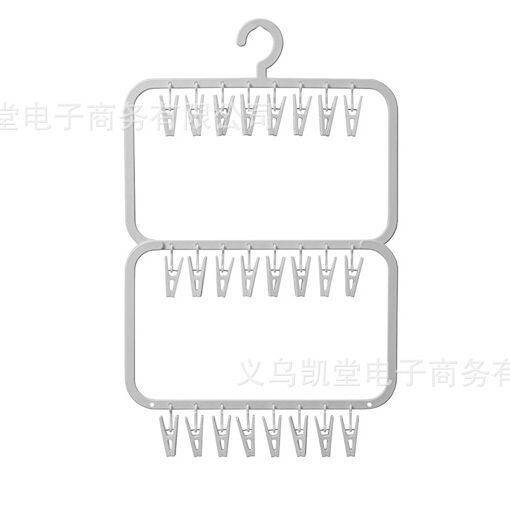 Yiwu Kantang new socks clip household storage underwear drying clip multifunctional storage artifact socks rack wholesale