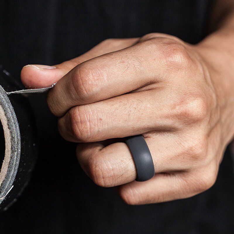 跨境热销8mm光面硅胶戒指 欧美戒指户外运动登山指环戒指现货批发