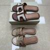 Fashionable and Versatile Casual New Summer Flat Women's Outer One-Line Woven Beach Slippers
