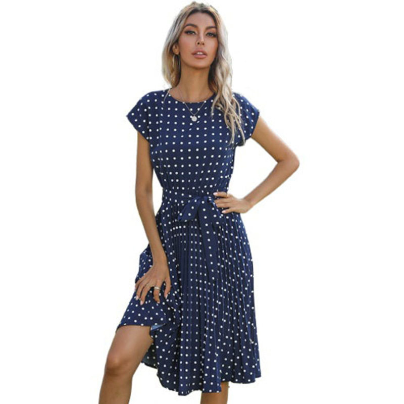 Polka Dot Dress Customizable Wholesale Stylish Design Perfect for Summer Events OEM ODM Available