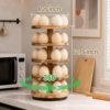 New Rotating Egg Storage Rack Desktop Vertical Multi-Layer Egg Rack Display Egg Rack Wooden Egg Tray