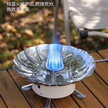 Cassette Stove Outdoor Stove Folding Cassette Gas Stove Camping Cookware Lotus Burner for Boiling Water and Making Tea