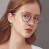 European and American new cat eye glasses frame Fashion anti-blue light glasses cross-border foreign trade color-changing anti-blue light glasses