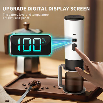 Cross-Border New Portable Capsule Coffee Machine Fully Automatic Wireless Heating Small Home Outdoor Portable Coffee Machine