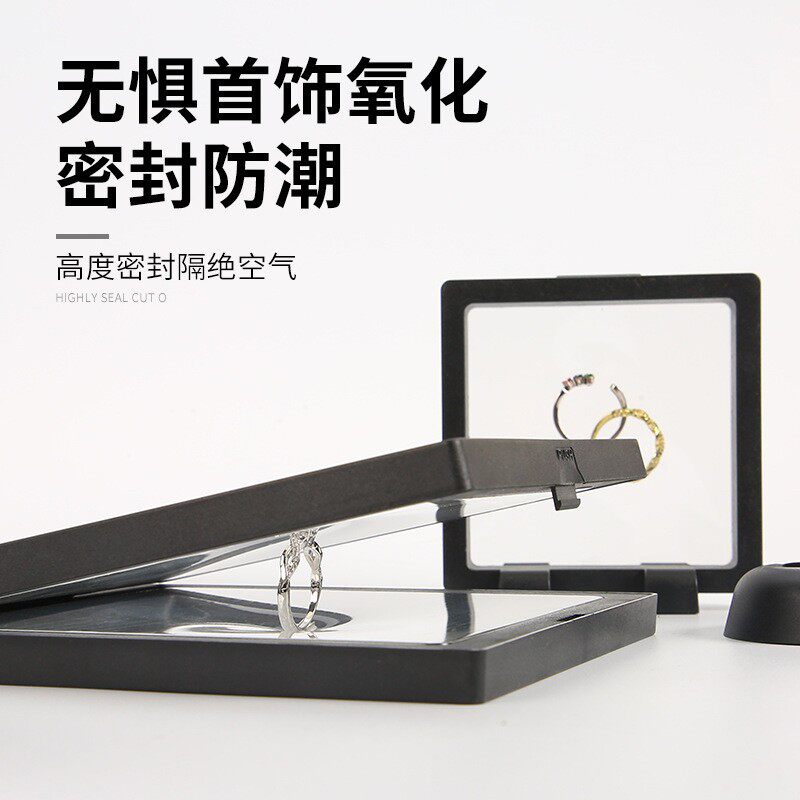 Spot Brooch Badge Small Commodity Storage Jewelry Packaging Box Transparent Display Jewelry Box Pe Film Suspension Box