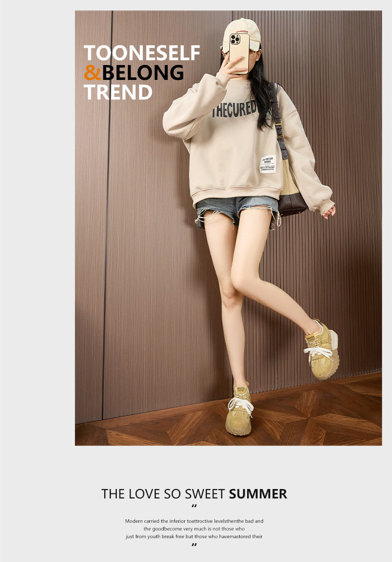 Giày cao gót nữ đế xuồng platform da bò mềm, gót siêu cao 8cm, form tròn, quai ngang, phong cách casual — Hình cầu, Xanh Nil, Len nguyên chất chi tiết 10