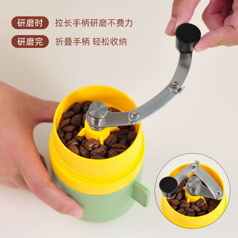 Hand Grinding Coffee Machine Hand Grinding Bean Machine Coffee Grinder Household Outdoor Grinding Brewing Integrated Hand Brewing Coffee Cup