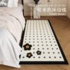 Light Luxury Retro Bedroom Thickened Imitation Cashmere Carpet Non-Slip, Stain-Resistant and Easy to Care for Bedside Blanket Balcony Cooling Bay Window Mat