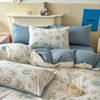 Cross-Border Customized Double-Layer Yarn Four-Piece Jacquard Xiaozhu Cotton Three-Piece Student Dormitory Fresh Floral Bedding