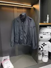 Men's Casual Stand-Collar Bomber Jacket Spring Fall 2024 Trendy Short Outerwear
