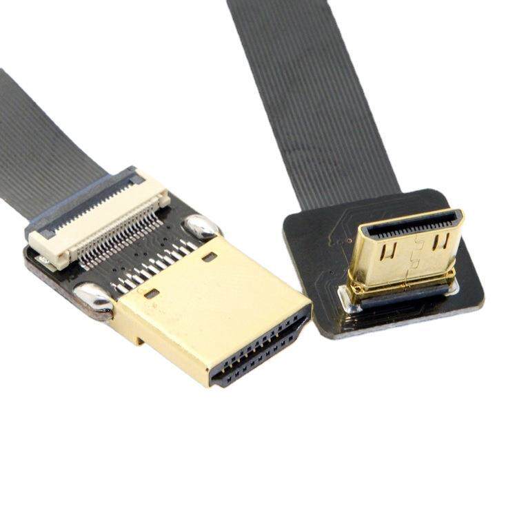 Hd-190 90 Degree Upper Elbow Camera Fpv Mini Hdtv to Mi Hd Cable Fpc Flexible Cable Computer Cable