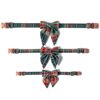 Manufacturer Wholesale Cross-Border Hot Selling Pet Collar British Style Christmas Plaid Rose Gold Buckle Collar Bow